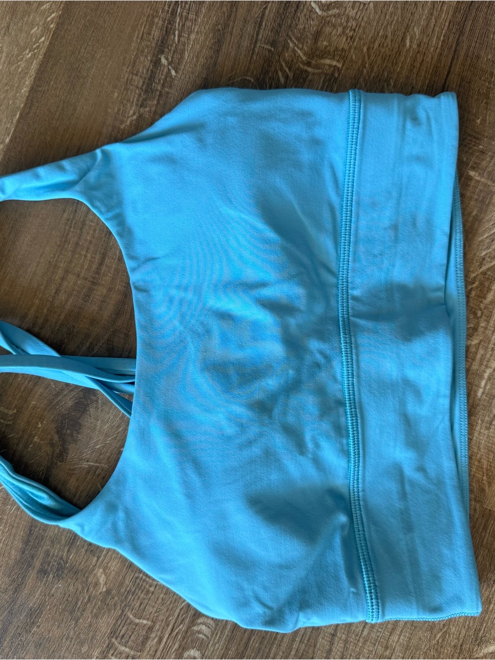 Lululemon Blue Crossback Longline Sports Bra
